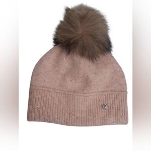 Danier Pink Cashmere Blend Hat Toque